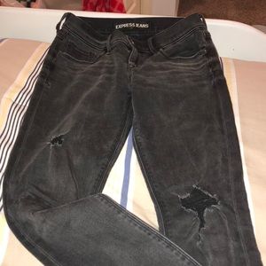 Black Express Distressed Jeans